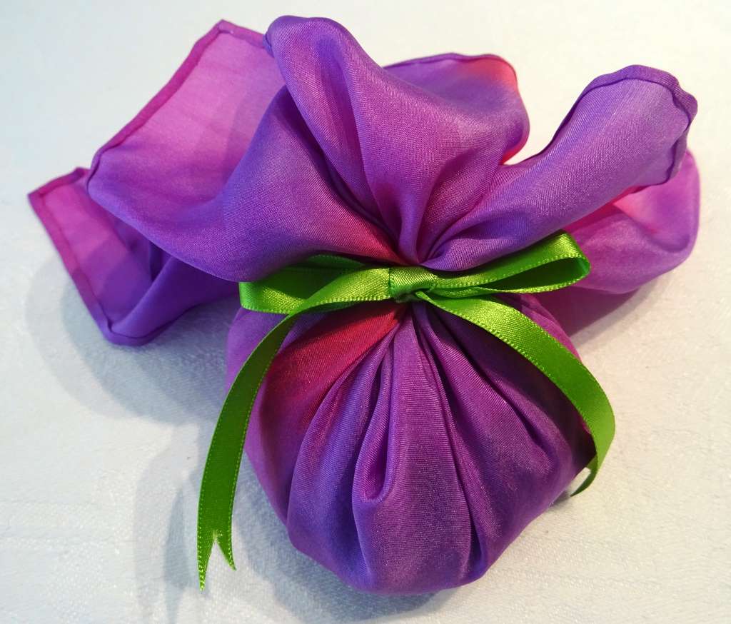 Purples and Pinks with Lime Green Ribbon